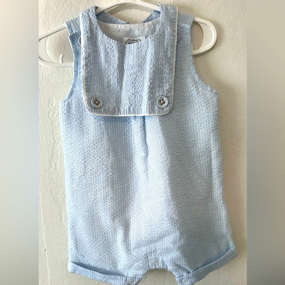 Mud Pie Shortall & Bib Set